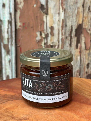 Salsa agridulce de tomate a la brasa 210 cc.