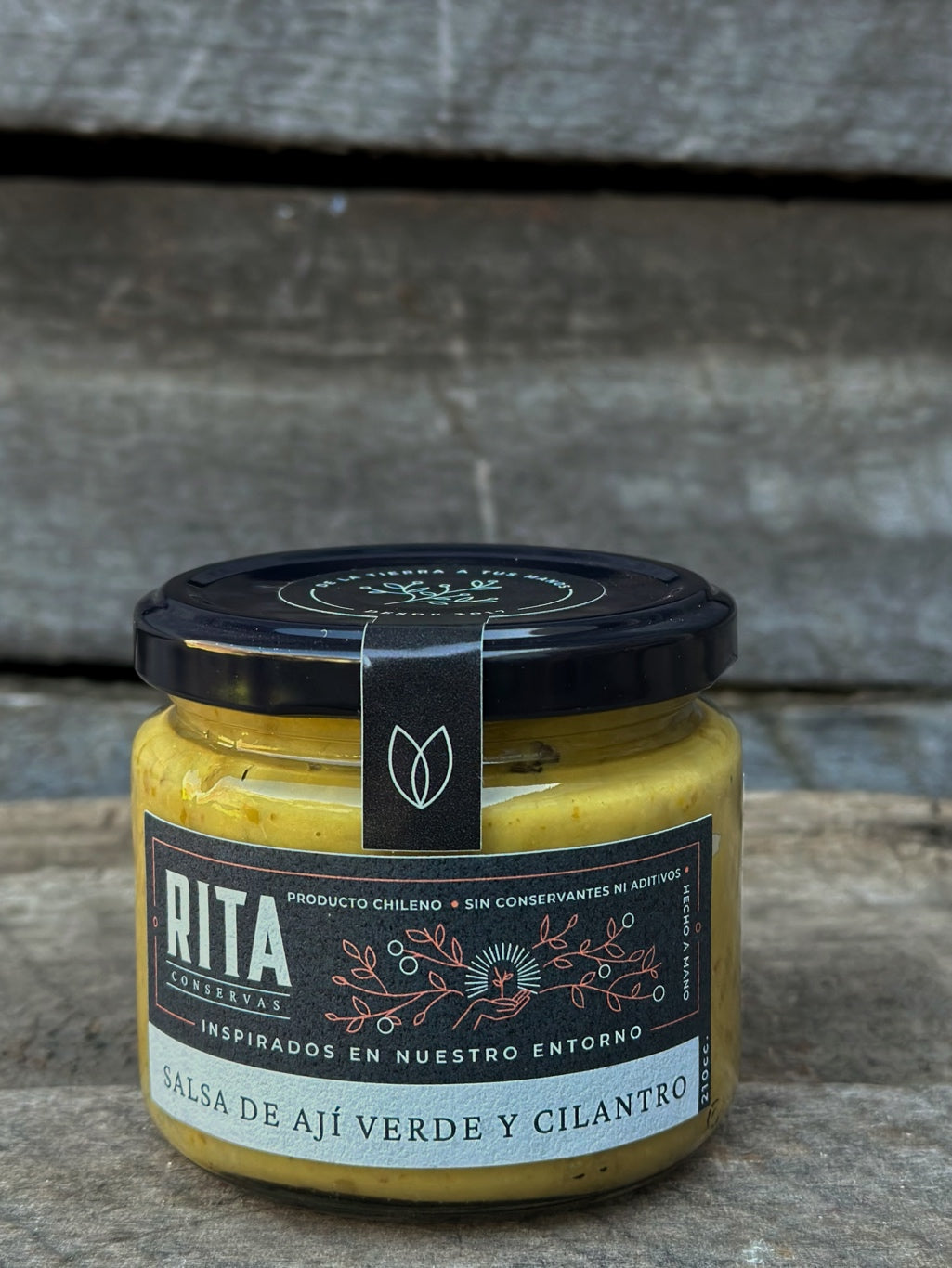 Salsa de ají verde y cilantro 210 cc.